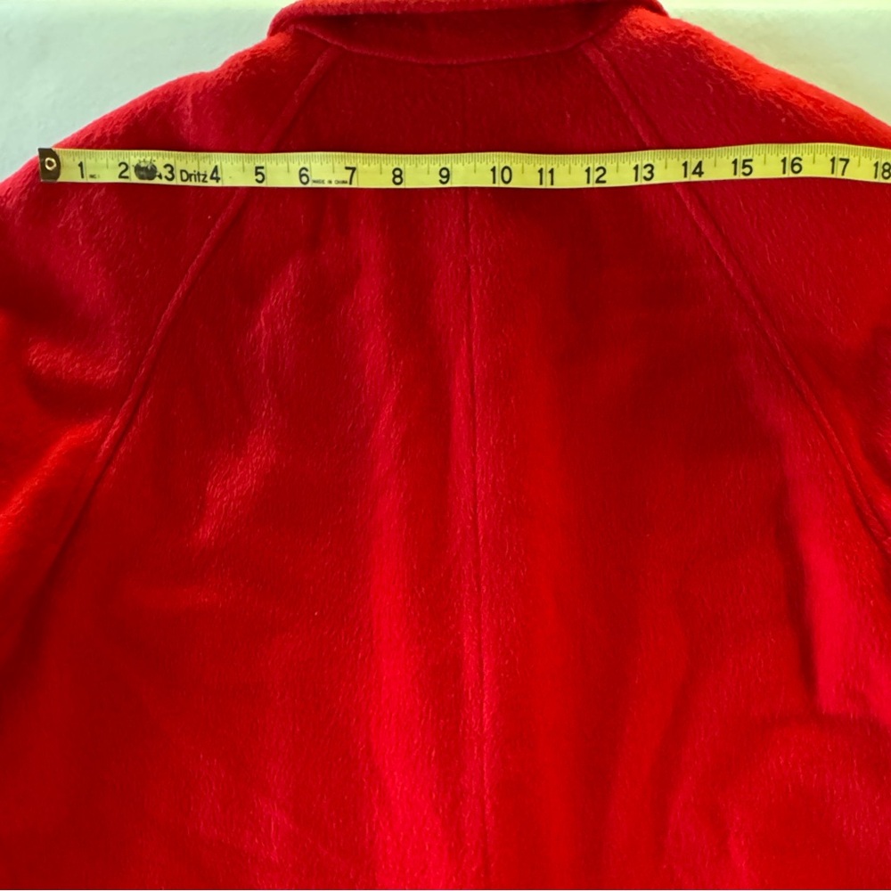 Vintage Mob Wife Jackie O Leslie Fay Swing Coat Wool Blend ‘50s ‘60s USA (L~XL) - Picture 13 of 17